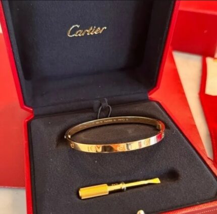 Bracelet Cartier Love Or 18K Authentique – Taille 19 – Très Bon État