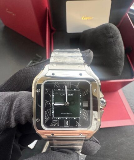 Cartier Santos de Cartier cadran vert grand modèle 39,8 mm WSSA0062